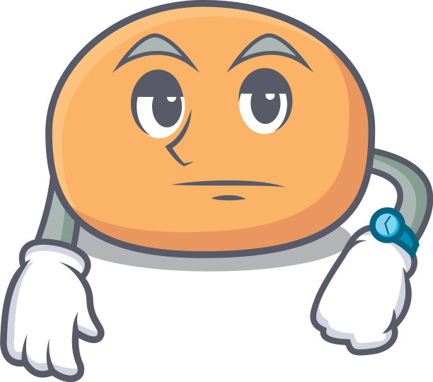 等待麻糬吉祥物卡通风格图片下载