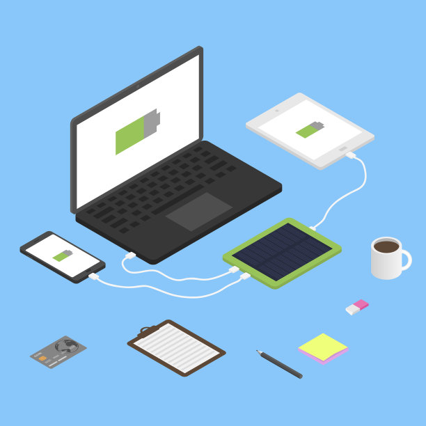 为智能手机充电的太阳能发电站图片下载