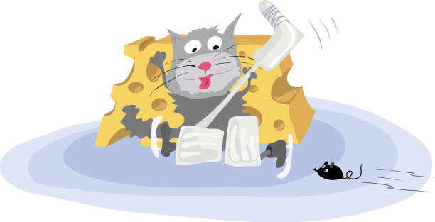 冰球，冰上的鼠标图片下载