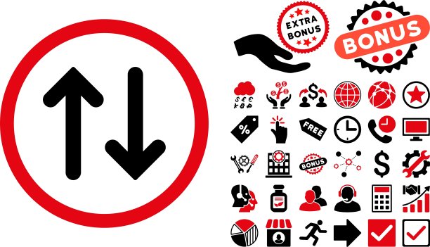 翻页扁平风格图标，含赠品图片下载