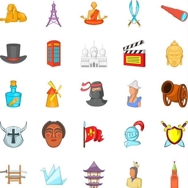 故事图标设置卡通风格图片下载