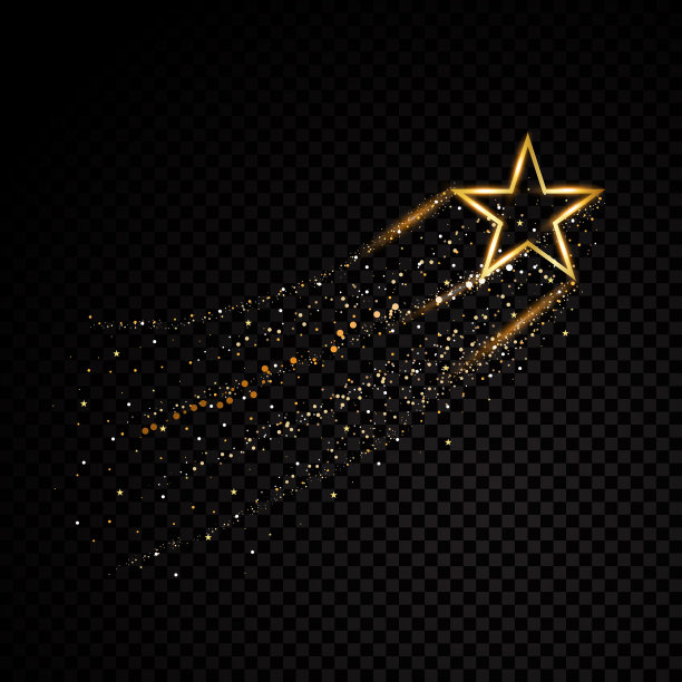 金光闪闪的螺旋星尘轨迹闪闪发光图片下载