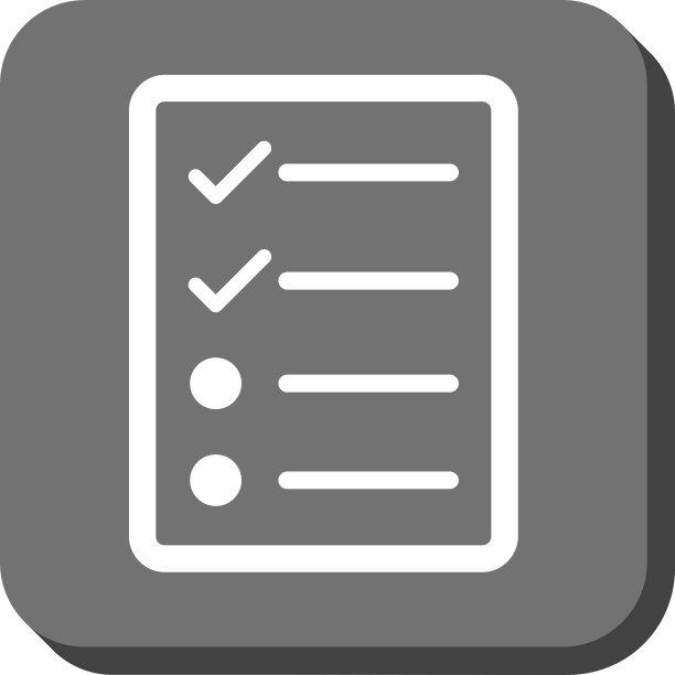 清单页面圆角方形图标图片下载
