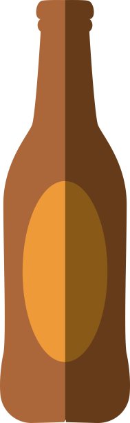 鲜啤酒瓶孤立图标图片下载