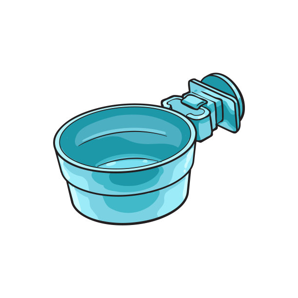 可连接的塑料宠物猫狗碗犬舍图片下载