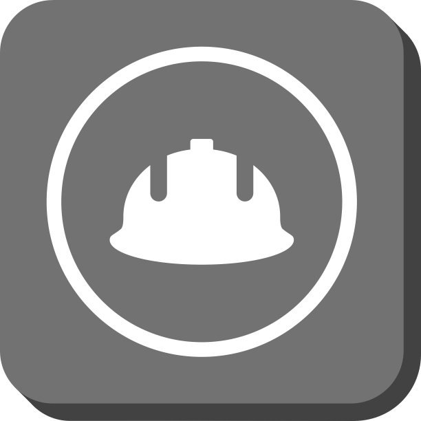 建筑头盔圆角方形图标图片下载
