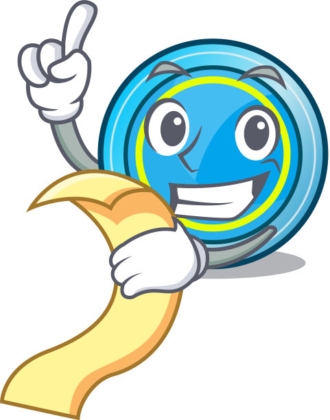 与菜单飞盘玩具在角色的形状图片下载