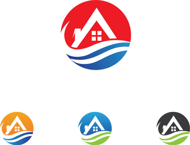 房屋logo和符号图标模板图片下载