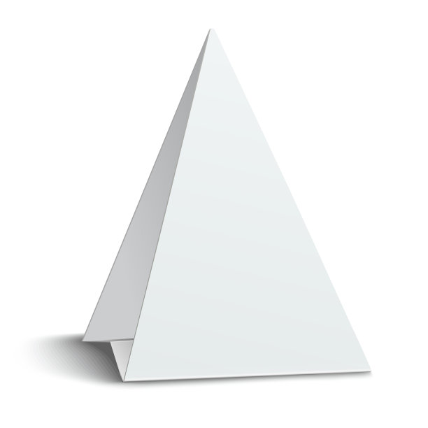 三角空白纸桌卡图片下载