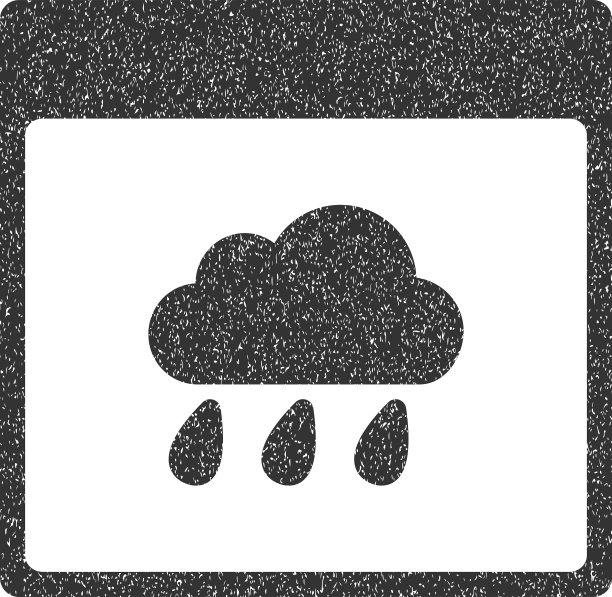 雨云日历页面的颗粒纹理图标图片下载