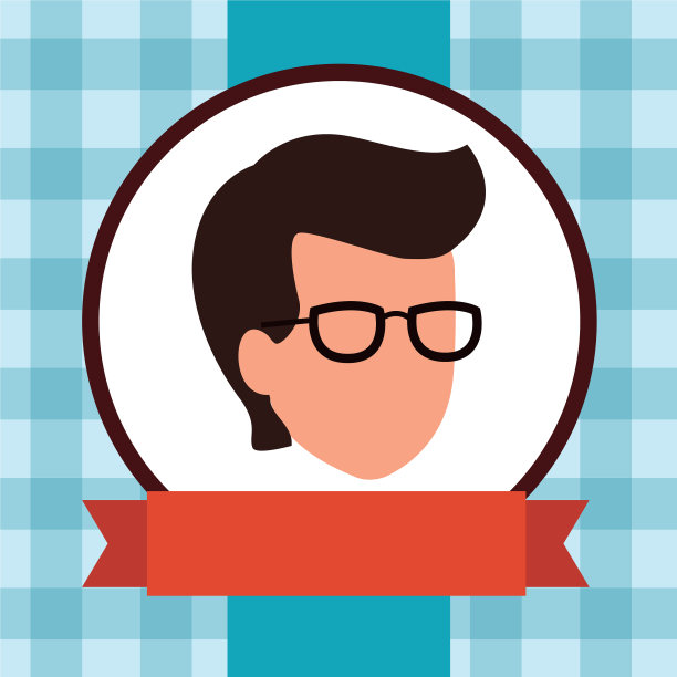 无脸男人戴着眼镜横幅图片下载