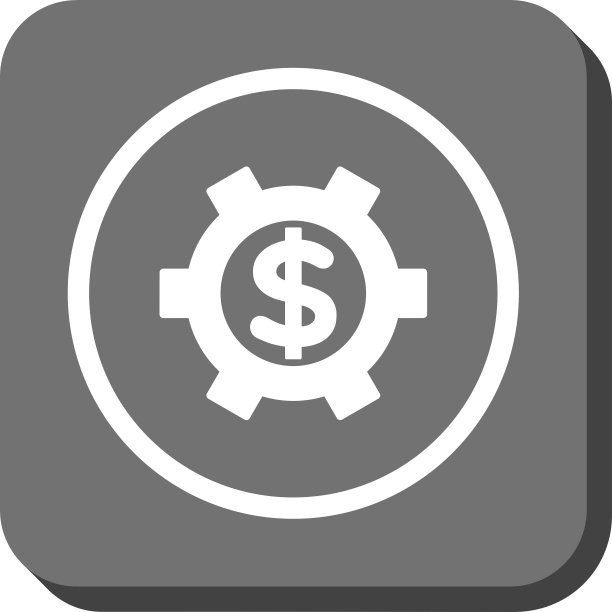 金融设置圆角方形图标图片下载