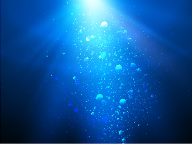 抽象的蓝色背景与阳光图片下载