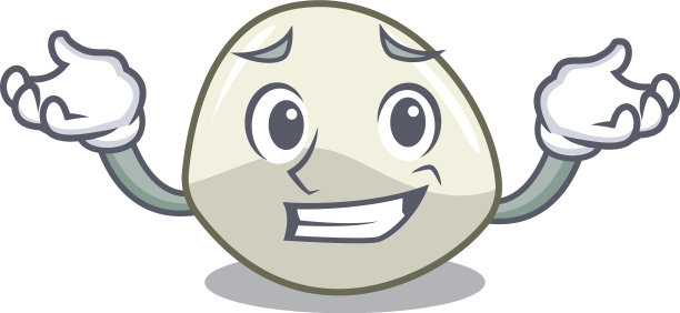 咧嘴笑的卡通人物新鲜的马苏里拉奶酪图片下载