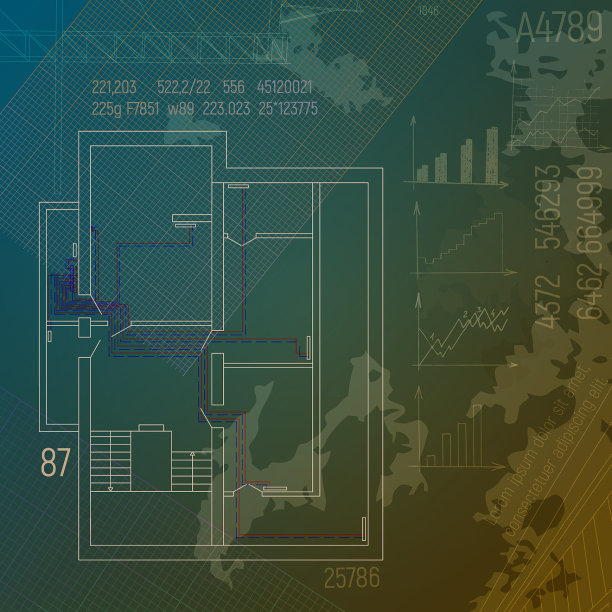 供热系统蓝图图片下载