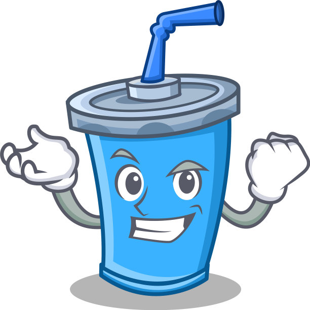 成功的汽水饮料人物卡通图片下载