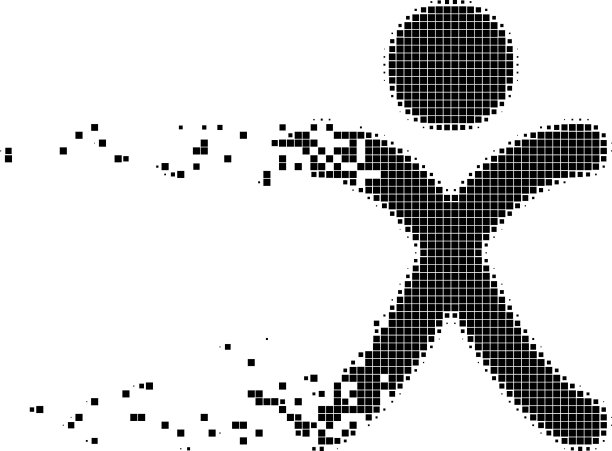 X世代男孩分解像素图标图片下载