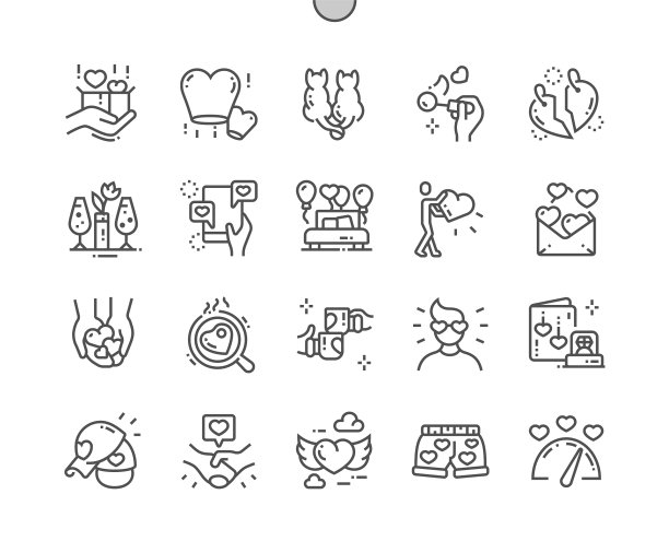 爱精心制作像素完美的细线图片下载