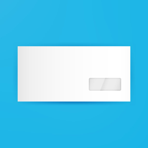 空白封闭信封模板图片下载