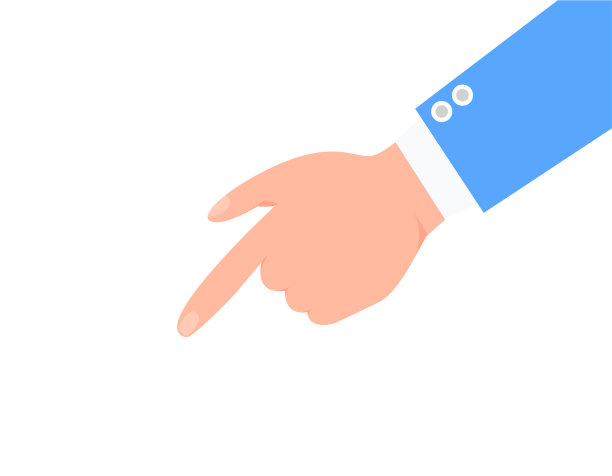 食指和男性手臂在蓝色西装颜色海报图片下载