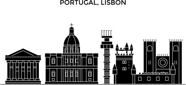 葡萄牙里斯本建筑城市天际线图片下载