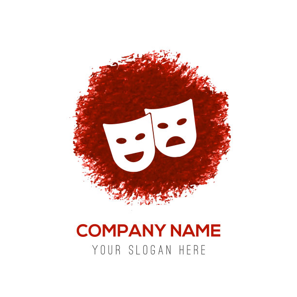 蒙版图标-红色水彩圆圈飞溅图片下载