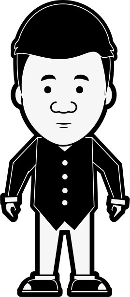 潮人男人卡通图片下载