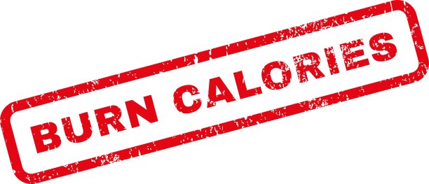 燃烧卡路里橡皮图章图片下载