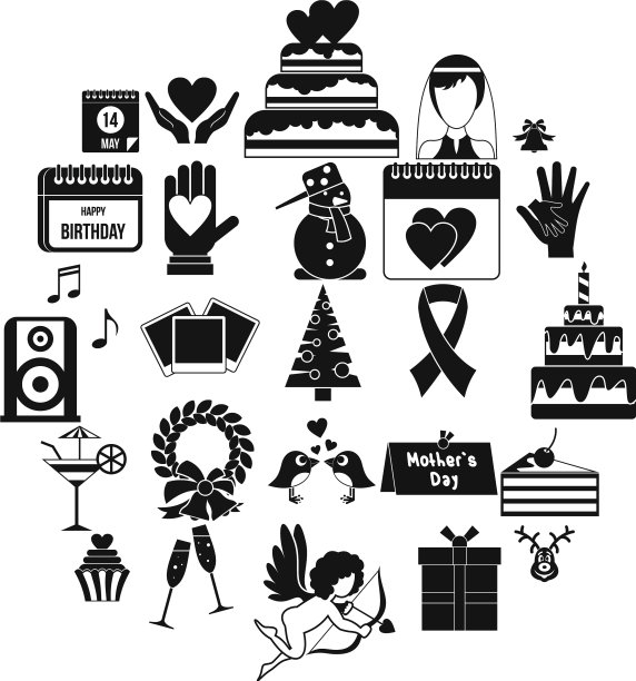 现在的图标设置简单的风格图片下载