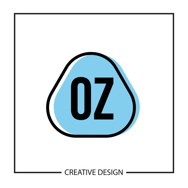 初始oz字母标志模板设计图片下载