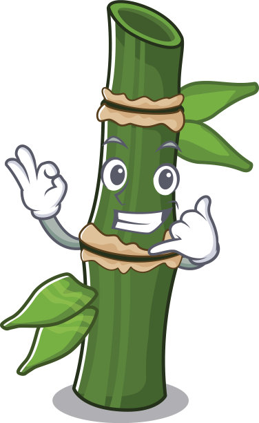 叫我搞笑竹吉祥物画风格图片下载