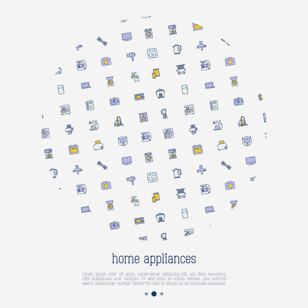 家电概念圈图片下载