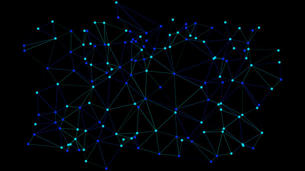 数字网络线框线圈为黑色图片下载