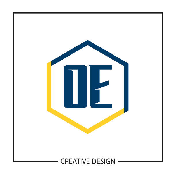 初始oe字母标志模板设计图片下载