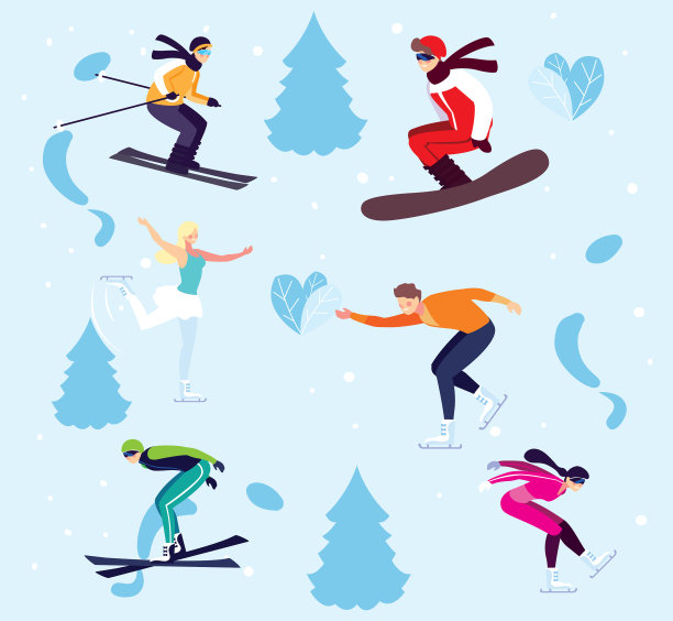 让人们练习极限冬季运动图片下载