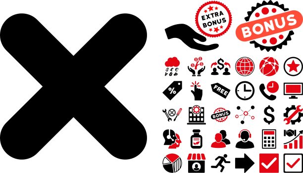 带赠品的取消扁平图标图片下载