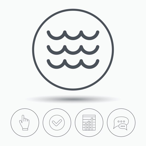 波浪图标水流标志图片下载