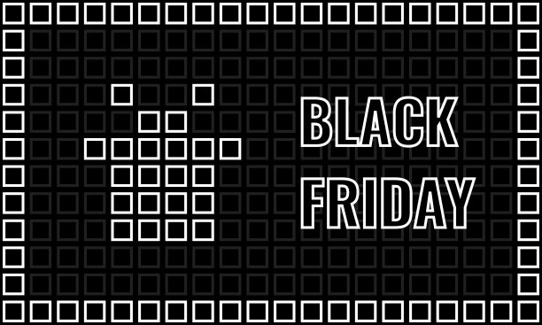 黑色星期五广告横幅马赛克卡片图片下载