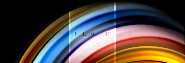 流体颜色抽象背景彩色海报图片下载