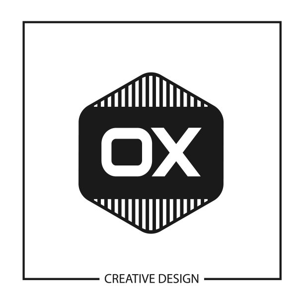 首字母OX Logo模板设计图片下载