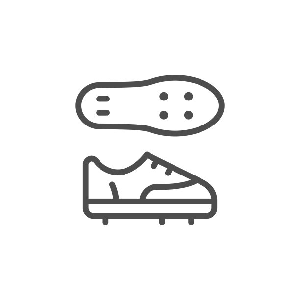 足球鞋线条图标图片下载
