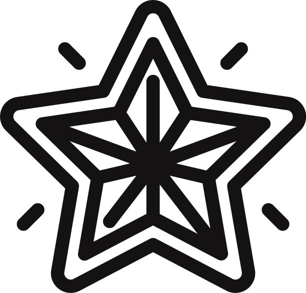 圣诞星星图标图片下载