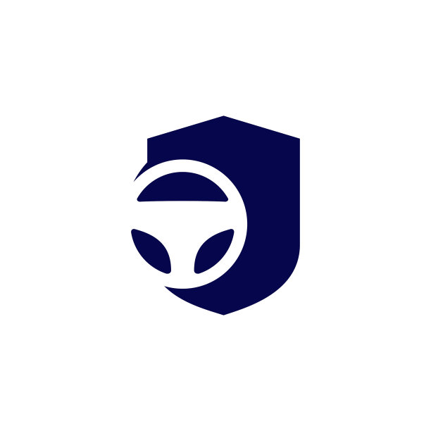 安全驾驶盾方向盘图标标志图片下载