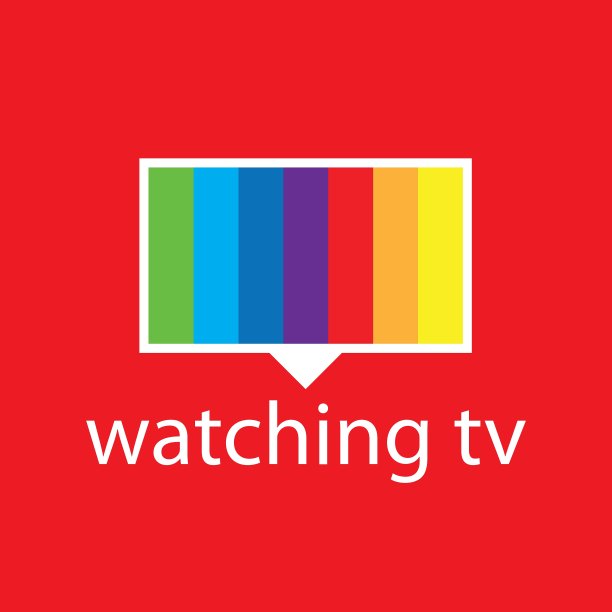 标志，在电视屏幕上有一个频谱图片下载