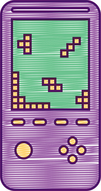 复古便携式视频游戏机图片下载