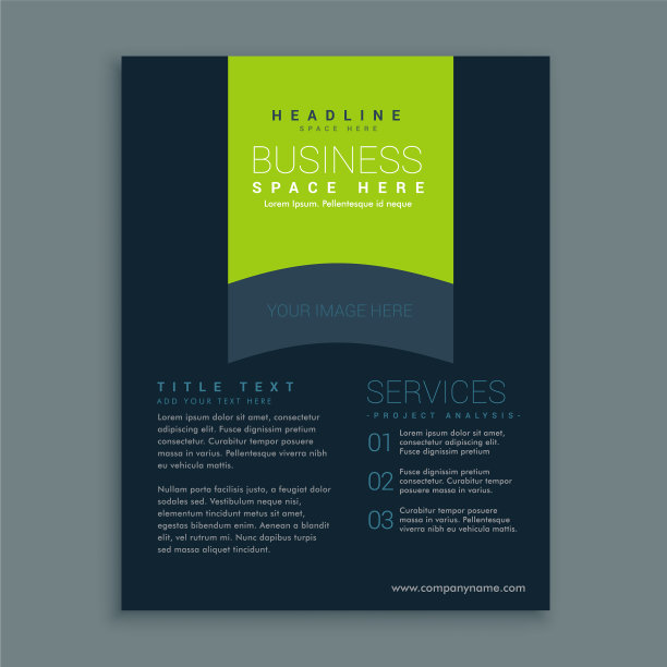 暗宣传册设计模板设计图片下载