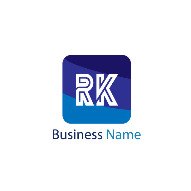 字母RK标志模板设计图片下载