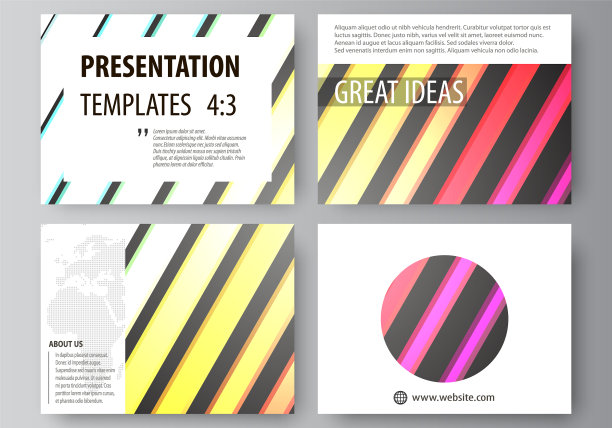 演示幻灯片的业务模板集图片下载