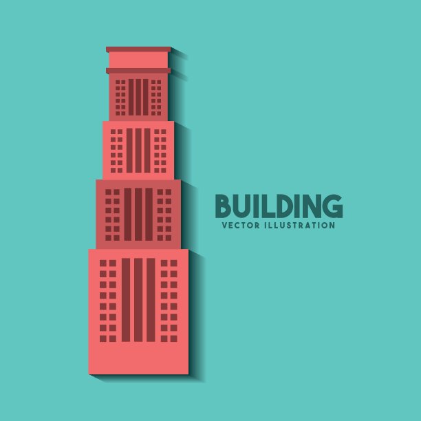 大型建筑孤立图标图片下载