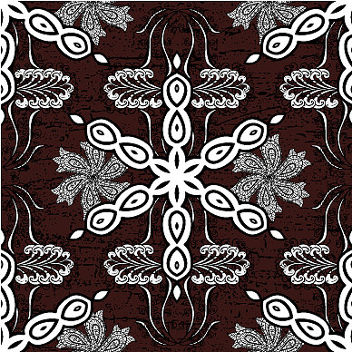 抽象的花环从黑色涂鸦幻想图片下载